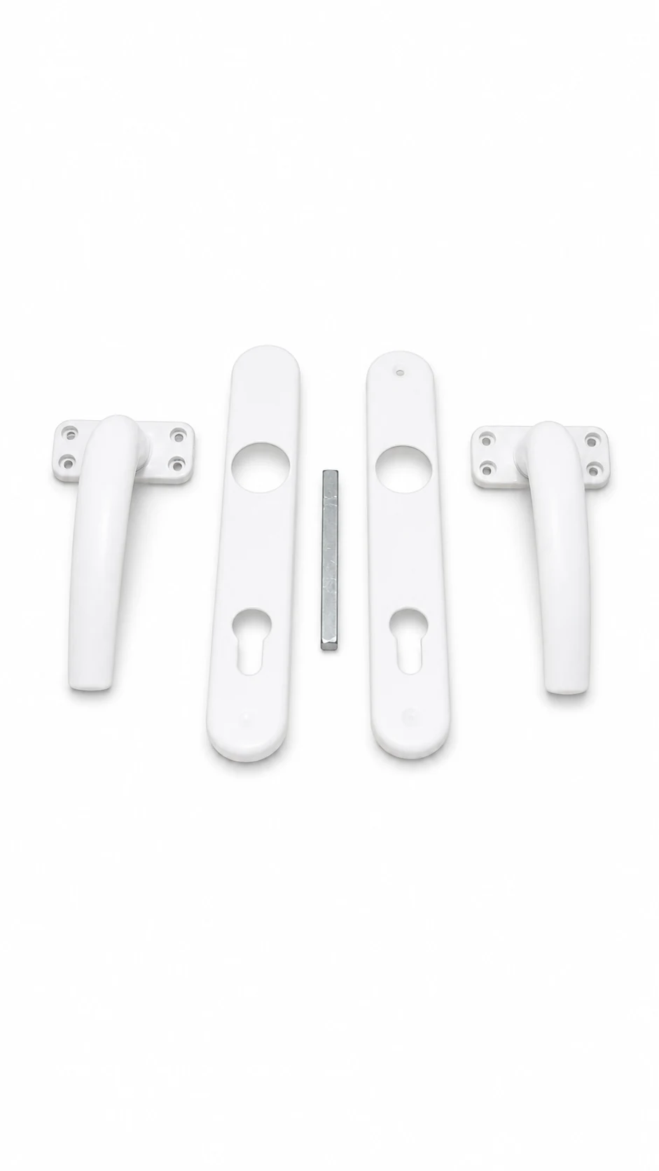 أطقم مقابض أبواب UPVC بيضاء